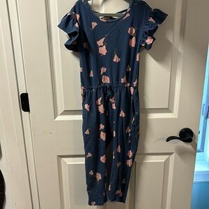 Yea Collection girls floral romper size 5